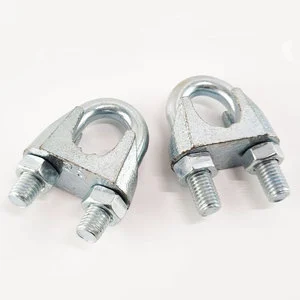 U.S. Type Malleable Wire Rope Clips Zinc Plated Wire Rope Clamp For Sale