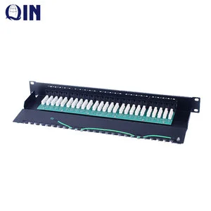 Shenzhen Rackmount 50 Ports RJ11 Telephone Patch Panel FTP Cat3 Voice Patch Panel