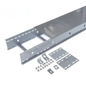Industrial Waterproof Ventilated Cable Tray Perforated Stainless Steel Galvanized Aluminum for Cable Laying Management