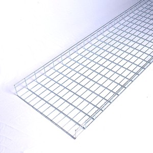 Ventilated Wire Mesh Cable Tray with Hot-Dip Galvanized & Anti-Corrosion Paint for Industrial Use and Heat Dissipation