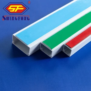 Easy Install Cable Raceway Adhesive Electric Cable Channel Rectangular Square Plastic Conduit PVC Trunking