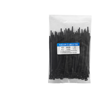 Flame Retardant Nylon 66 Self-Locking Cable Ties Eco-Friendly High Tensile Strength 5mm X 200mm for Electrical Use