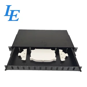 Factory Price Cheap 24 Port 6 Core Fiber Optic Patch Panel with SC FC LC ST Connectors Cold Rolled Steel