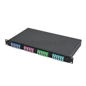 Factory Supply High Density 48 Ports 96 Core Fiber Optical Patch Panel 19 Inch MPO 1U Rack Mount for Data Center Computer Room