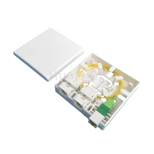GPMB-F 86 type OEM Outlet 3 ports Optic Fiber Face Plate anti-UV Fiber Patch Panel Roset 1 core
