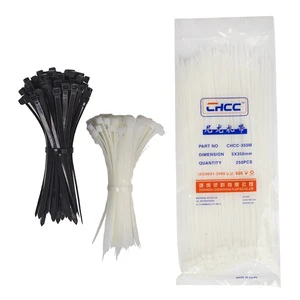 Self-locking Cable Ties White UV Black Brand New Material Nylon 66 Cable Zip Ties 4.8*300mm