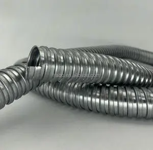 FRB FRB.JS Corrugated 3/16'' 6mm CE Certified OEM Galvanized Steel Flexible Conduit Pipes For Electrical Cable Wire Harness