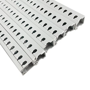 High Quality PVC Square Trunking Cable Tray Solid Square Gutter Design for Wire Management