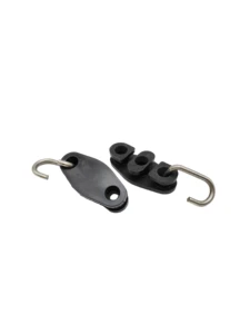 FTTH Butterfly S-Shape Leather Wire Pull Clamp 4G Network Compatible ABS Plastic Tension Clamp For Cable Retractor