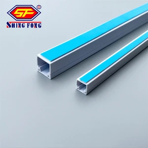 Indoor Cable Goulotte Electric Wiring PVC Cable Goulotte Rectangular Square Plastic Conduit PVC Trunking