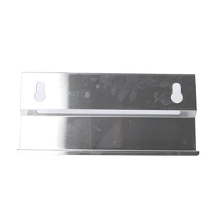 CNC 304/316 Stainless Steel Bent L Shape Wall Mount Bracket With Keyhole Slots For Equipment Fixing Bracket