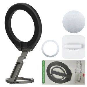Multi Functional Adhesive Bracket Adjustable Portable Mobile Finger Grip Ring Stand Grip Double Sided Magnetic Cell Phone Holder