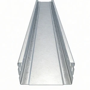 Stainless Steel/Aluminum Solid Through Reinforced Rib Cable Management Tray Powder Coated Surface For Industrial Applications
