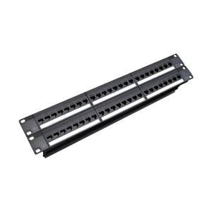 High Quality 2 U 48 Port Patch Panel Ethernet Cat 6 Patch Panel 48 Port