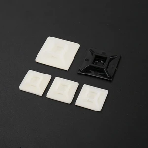 High Quality ND19 White Self Adhesive Cable Tie Mount Waterproof ROHS 94-V2 Compliant