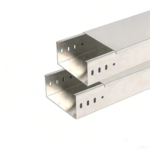 Aluminum Alloy Perforated Cable Tray 3M Length 1200mm Width Ventilated Trough for Industrial Cable Management