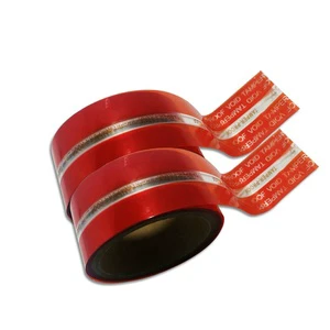 Tamper Evident Double Sided Hot Melt Adhesive Die Cut PET Sealing Tape For Carton And Security Bag Sealing (50m Thickness)