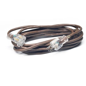 16/3 12ft Power Retractable Electrical Outdoor Extension Cord 13A 125V Heavy Duty Waterproof Multi Socket US Plug Copper Lighted