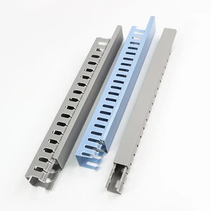 Slotted PVC Cable Wiring Duct Flame Retardant Electrical Trunking for Fire Safety Control Cabinets