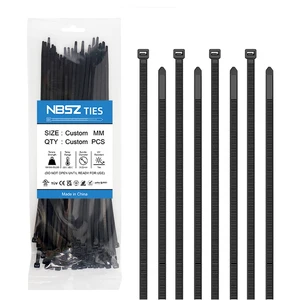 Cable Tie Nylon 66 Zip Ties Clamp Nature or Black Wire Cable Tie Zap Strap