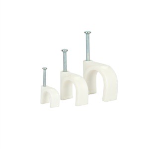 HONT Circle Hook Cable Clips (PE/PP) High Quality Round Clips for Fixed Wires-White/Black/Gray 5-20mm Custom Logo
