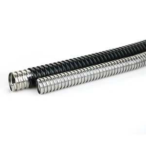 JAR Manufacturing PVC Coated Tubing Galvanized Metal Pipe Flexible Tubes Corrugated Conduit Pipe for Electrical Cable