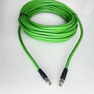 M8 A Code Male 3pin Straight Molded Type Cable Connector for Sensor with Custom length Continuous Flex Cable