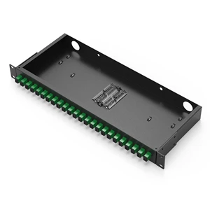 CE-RoHS Certified Splicing Fiber Patch Panel 1U 48F 19-Inch Rack For Server Room