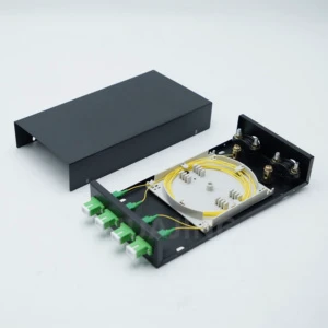 GPZ/WLA FTTH 4 cores, 8 cores wall mounted metal fiber optic patch panel fiber