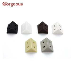 Gorgeous Plastic Corner Bracket Support Connector Flat Corner Brackets Self Adhesive Cabinet Connector Corner Joint Bracket