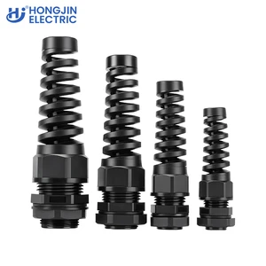 High Quality IP69 Low Voltage Cable Glands Anti-Bending Cable Head PA6 Nylon Material NPT/G Thread Customizable 4-10mm Cable