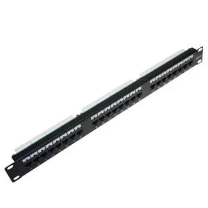 Discount Available Super CAT5/CAT6/Super Cat6 24port/48Port Data Patch Panel Unshielded Patch Panel for Networking