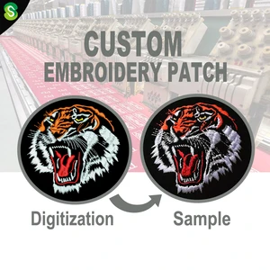 Customize Your Own Design Embroidered Patch Embroidery Badge Sew On Iron On Custom Embroidery Patch For Apparel Cap