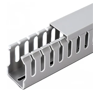 Cable Management Cable Conduit Kits Electrical Safety PVC Open Ducts for Under Desk Computers for Network Cable Management