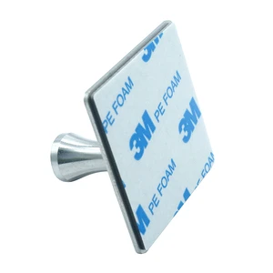 Silver Adhesive Hook High Strength Square Plate Industrial Accessory Home Item Hanging Wall Mounting Reliable Organizing Uses