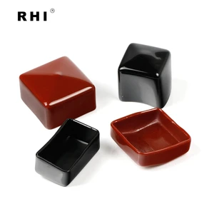 15/8 Inch X 7/8 Inch PVC Square End Cap for Pipe Cable Protective Cover