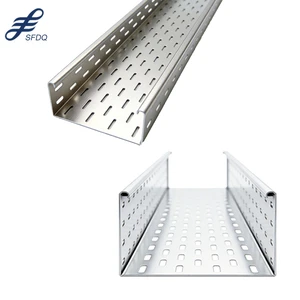 China Factory Perforated Cable Tray Stainless Steel 304 100-400mm For Commercial Building Electrical Cable Construction