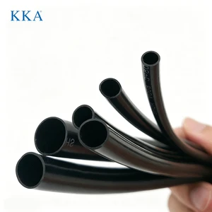 New Flexible PVC Shiny Black 3-22mm Diameter Corrugated Cable Protection Tube Conduit Pipe for Electrical Wire Management