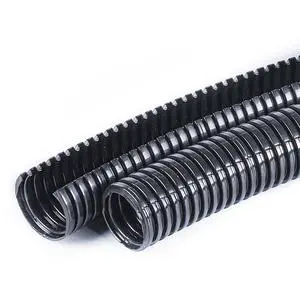 Nylon Split Electrical Wire Flexible Corrugated Conduit Pipes Fire Resistant Convolted Tubing Conduit Cable Corrugated Hose