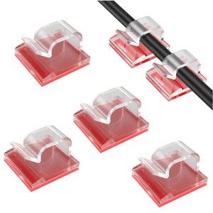 Multi-Purpose Transparent Adhesive Cable Clips Cable Wire Management Cable Organizer Cord Holder