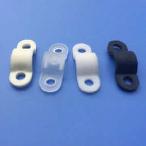 14.5mm Center Distance Nylon Cable Clip Bridge Cord Clamp Strain Relief Wire Fastener for Power Cord Management