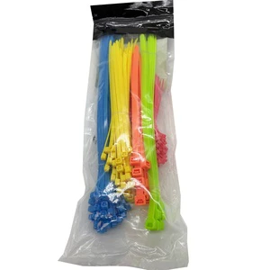 Custom Design Packing Mix Sizes And Colors Nylon 66 Self Locking Cable Ties Colored Various Size For Germany Super Market