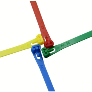 7.2*150 mm Releasable Nylon Cable Ties with Black White Red Blue and Yellow Colors and Other Sizes