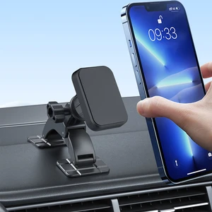 360° Rotating Magnetic Phone Holder with Sticker, ABS Mount for Car Dashboards and Irregular Surfaces