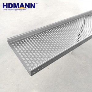 300mm 500mm Galvanized Steel Cable Tray / Hanging Cable Tray