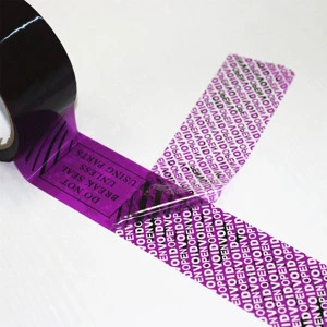 Waterproof Anti-Theft Security Void Tamper Evident Box Seal Adhesive Tape PET Material Acrylic Adhesive Antistatic Single Sided