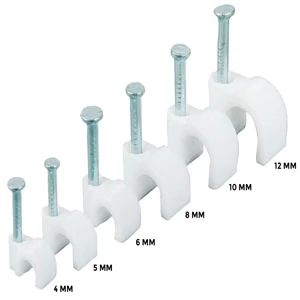 Cable Clip with Nail Wall Pipe Clip Plastic Nylon Cable Fixing Organizer Holder Wire