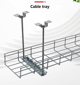Hot Dip Galvanized Wire Mesh Cable Tray 600x100mm Heavy Duty for Data Center