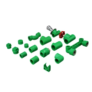 Green High Flexibility 20mm-25mm Plastic Pipe Fitting Coupling Plumbing Socket for Water Supply Pipes ISO Standard