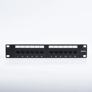 OEM 12 16 18 24 48 Competitive Price Cat6 Cat6a 24 Port Patch Panel From China